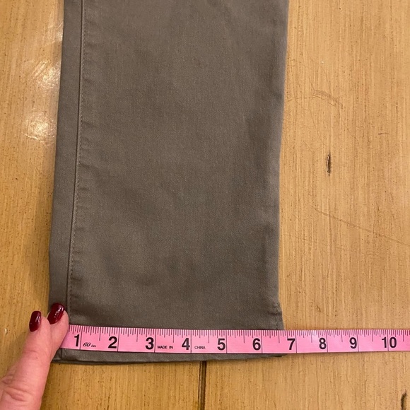 Wit & Wisdom Womens Army Khaki Green Elastic Ab Ankle New size 4 - Picture 9 of 12